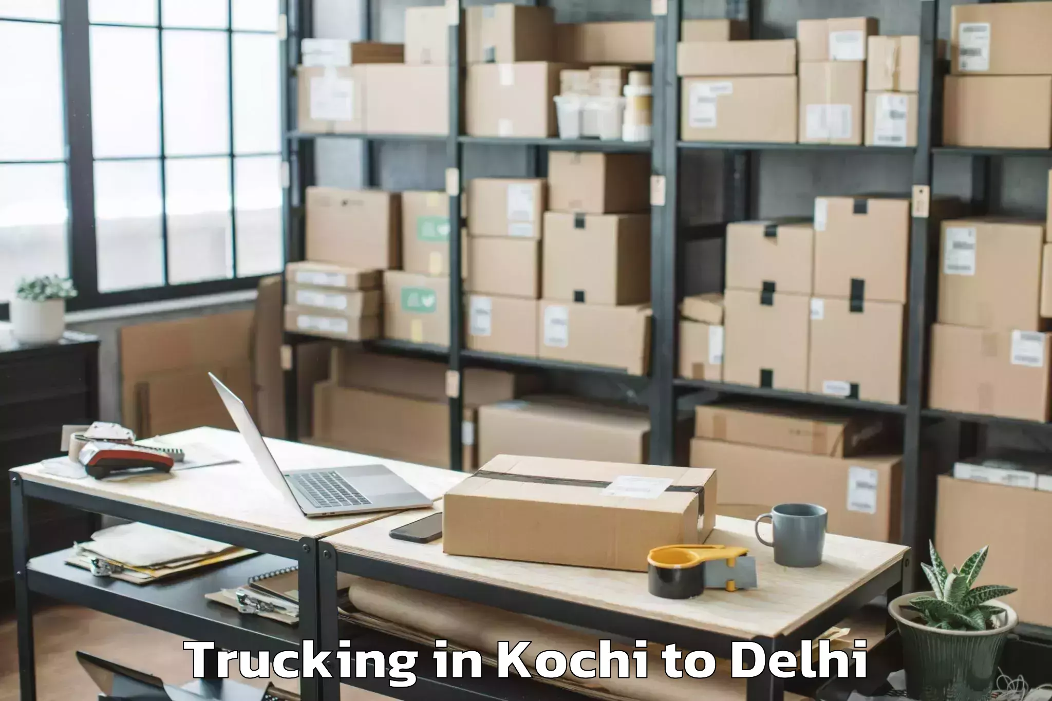 Hassle-Free Kochi to Indira Gandhi International Ai Trucking